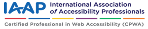 IAAP認定ロゴ - Certified Professional in Web Accessibility(CPWA)