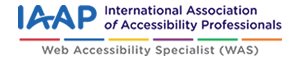 IAAP認定ロゴ - Web Accessibility Specialist(WAS)